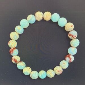 Imperial Jasper Gemstone Bead Bracelet
